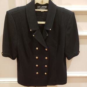 Short sleeve black jacket